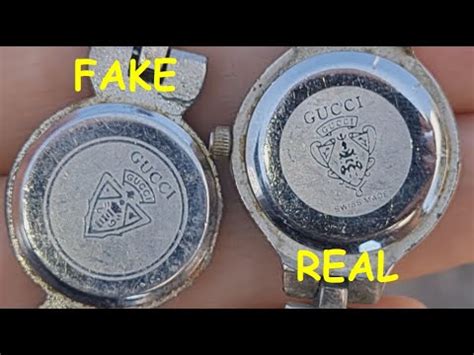 gucci watch fake vs real|gucci watches with crest.